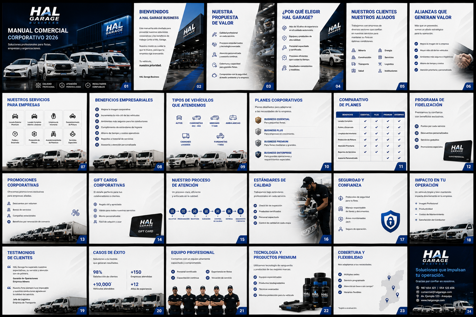 Material corporativo HAL Garage Business